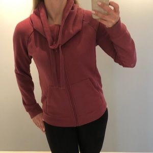 Zella Full zip cowl neck hoodie